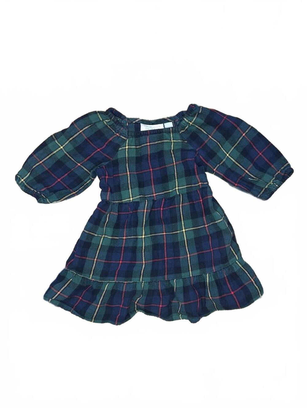 The Children's Place Girls Plaid Ruffle Dress 2T